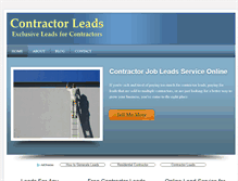 Tablet Screenshot of contractorleadshq.com